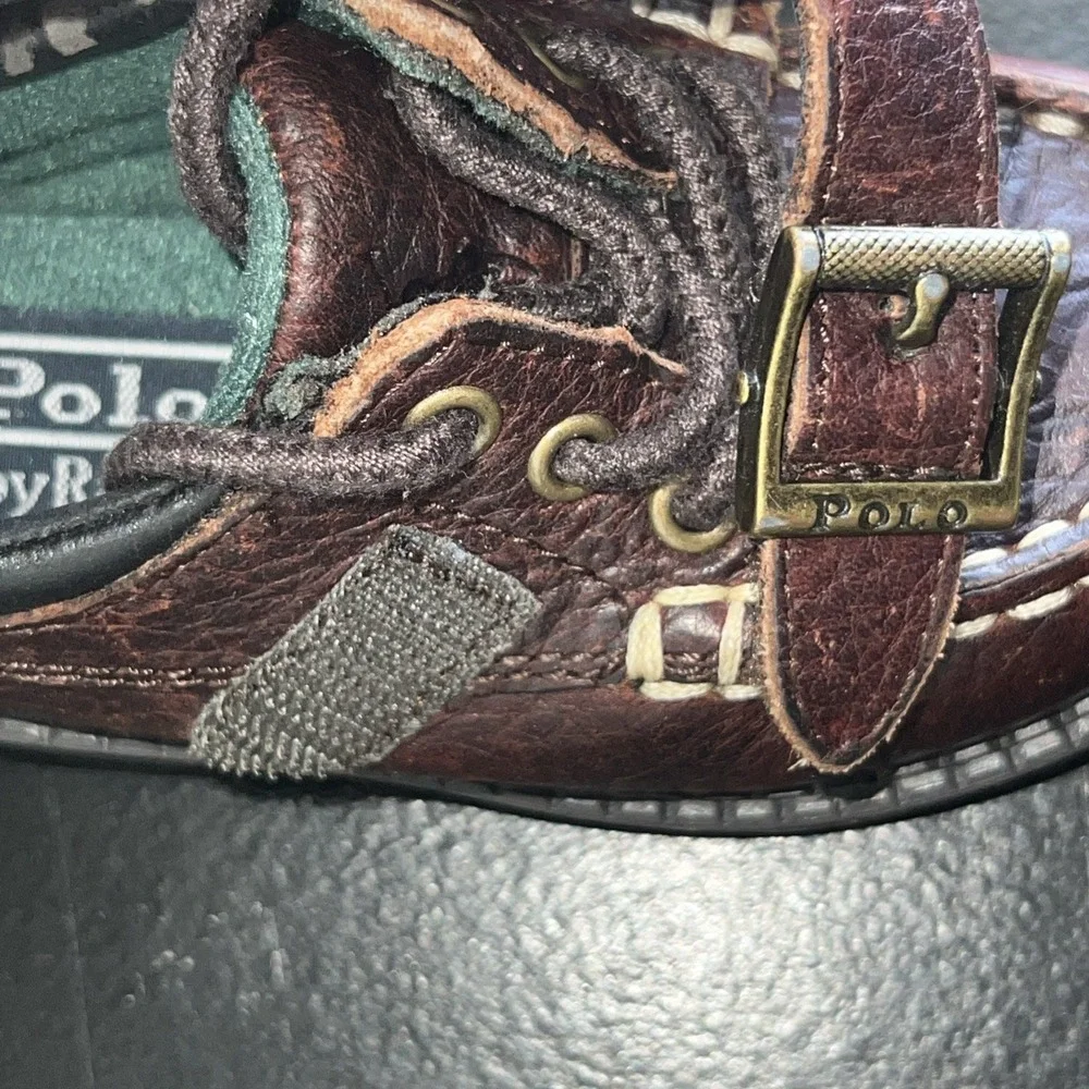 Polo by Ralph Lauren Toddler Baby Boys Ranger Low Oxford Brown Size 5‎ Leather